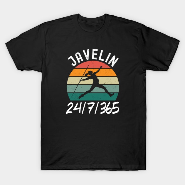 Javelin Mom 24 7 365 T-Shirt by footballomatic